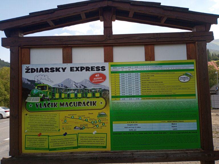 Informacja turystyczna Maguracik train w okolicy Apartmán Lastovička.